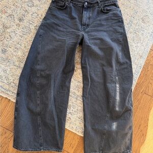 COS Washed Black Barrel Leg Jeans
